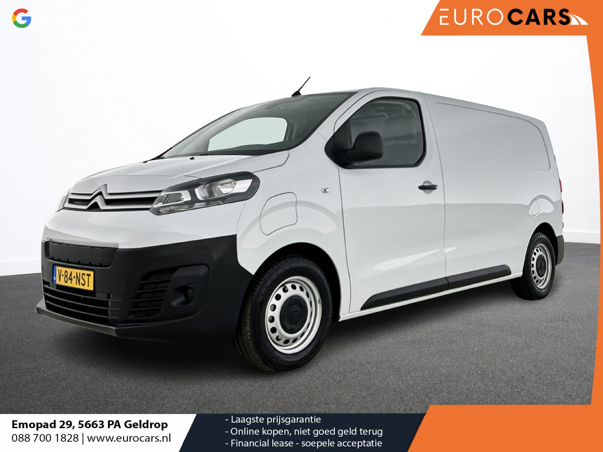 Citroen e-Jumpy L2 136 Automaat 75 kWh Climate controle Mult, Auto's, Bestelauto's, Gebruikt, Parkeersensor, Wit, 1000 kg