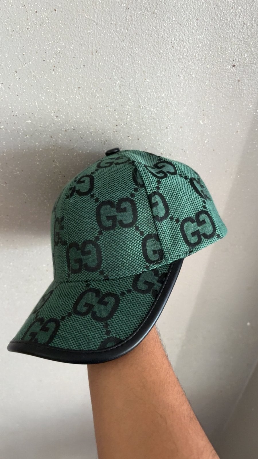 Gucci GG Supreme Baseball cap- groen/zwart GG, Kleding | Heren, Hoeden en Petten, Ophalen of Verzenden, Nieuw
