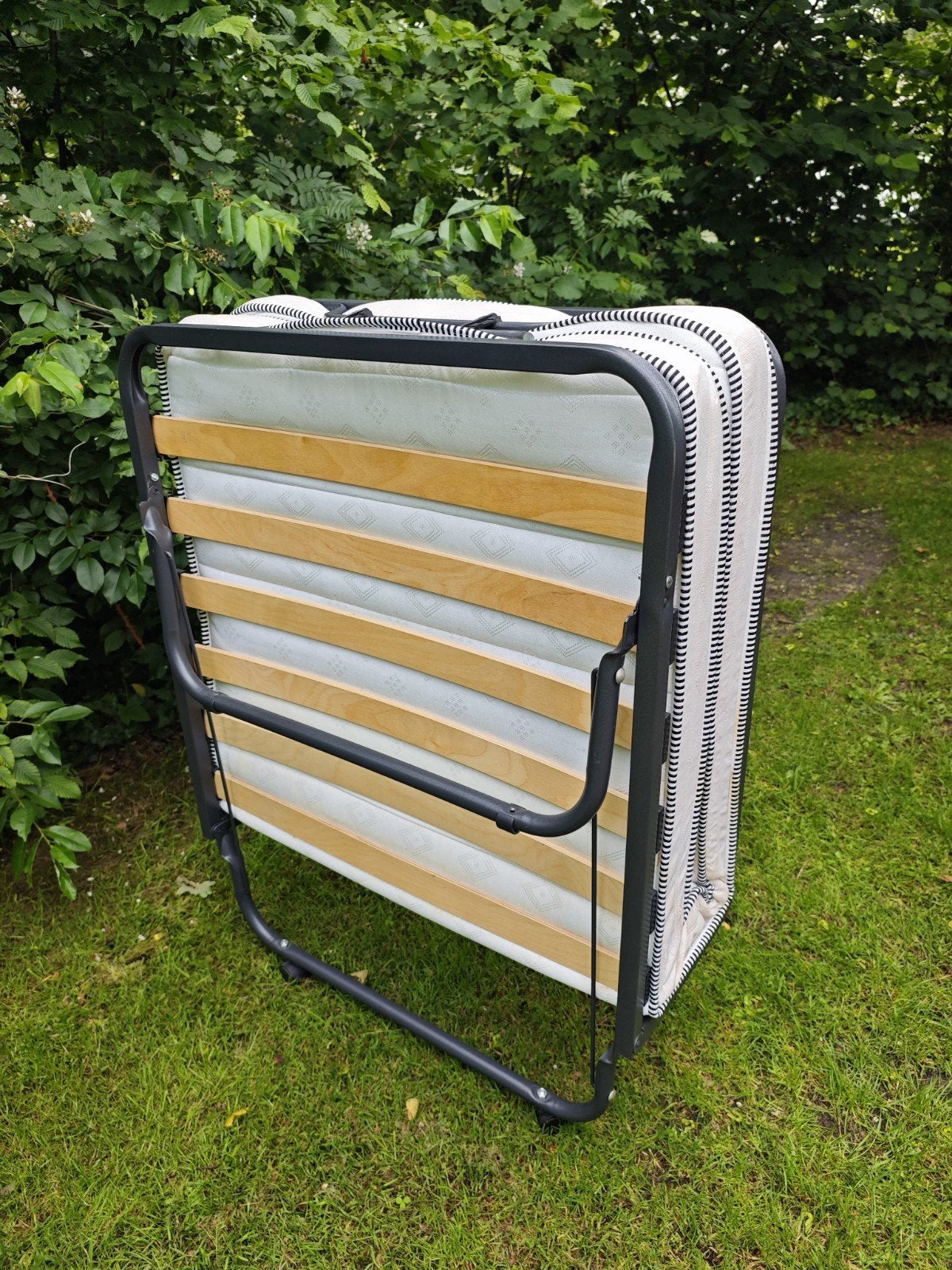 Opklapbed Legarflex met matras 80x190 cm - Italië, Gebruikt, 80 cm, Metaal, Overige kleuren