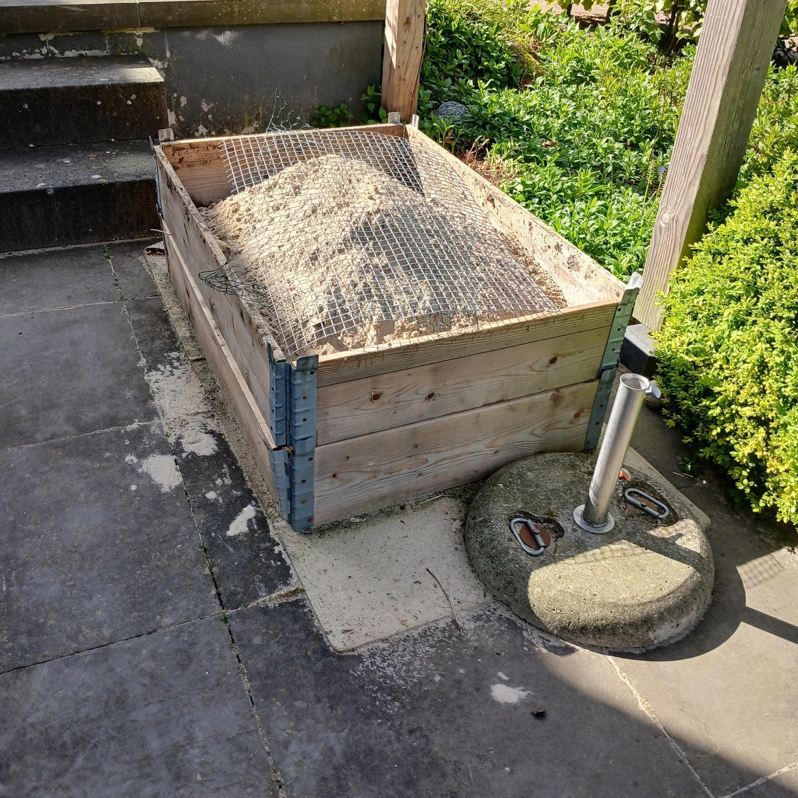 4 palletranden voor moestuin of opslag, Ophalen, Gebruikt, 100 cm of meer, Rechthoekig