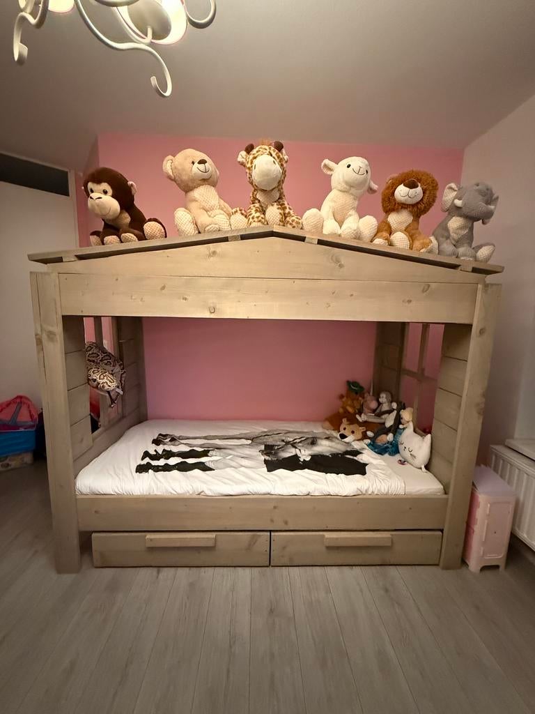 Steigerhout jungle bed, Ophalen, Nieuw, Overige typen