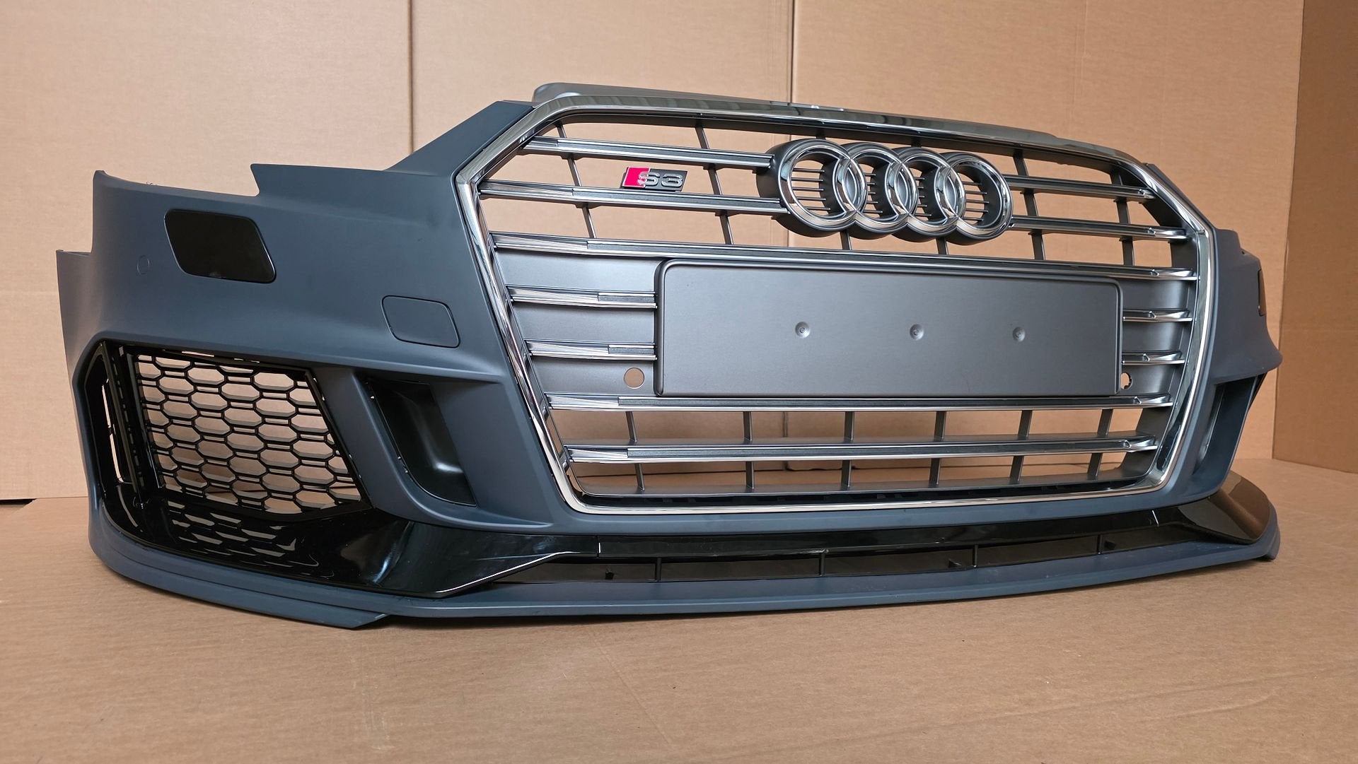 Voorbumper Audi A3 8V Facelift RS3 LOOK S3 bj.2017-2021, Gebruikt, -, Voor, Ophalen of Verzenden