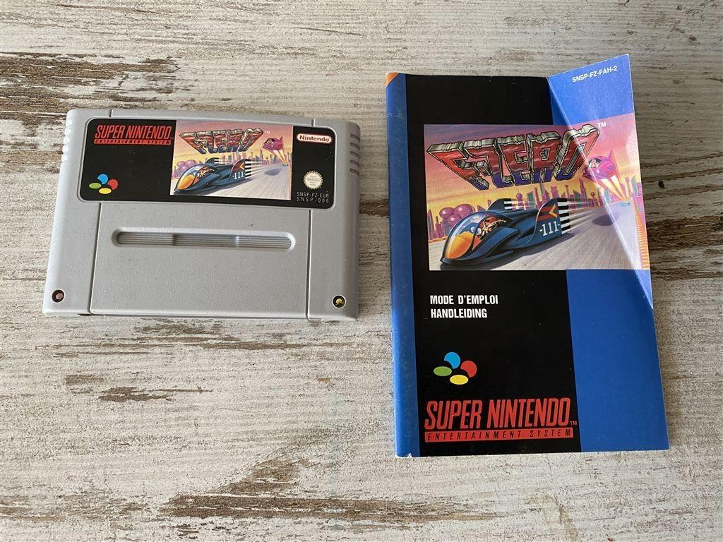 super nintendo f-zero snes inclusief boekje [1402], Spelcomputers en Games, Games | Nintendo Super NES, Verzenden, 1 speler, Racen en Vliegen