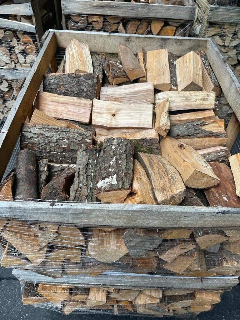 Haardhout / kachelhout / brandhout - 1m3 kist, Huis en Inrichting, Haarden, Ophalen, Gebruikt, Vrijstaande haard, Houthaard