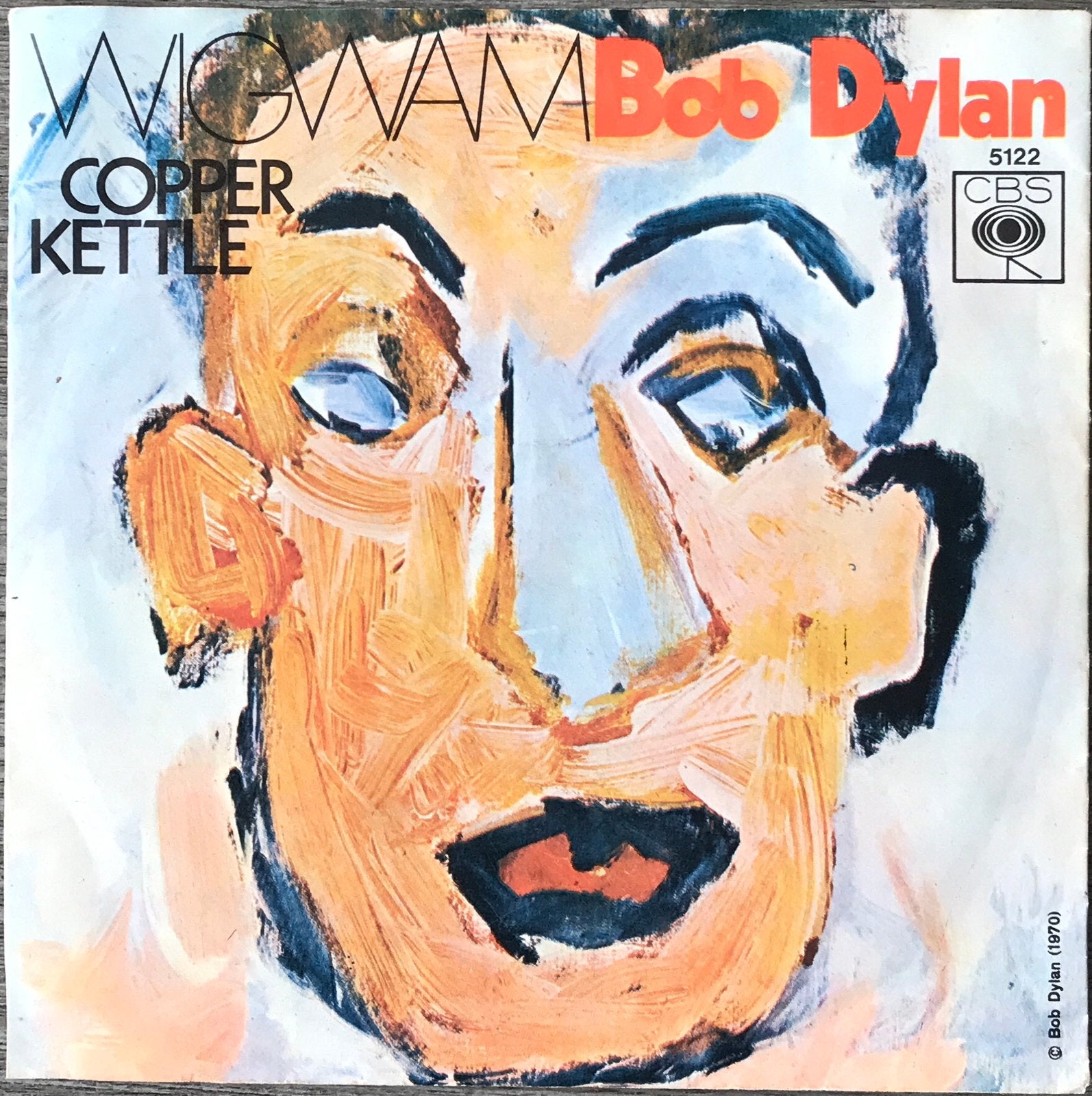 Bob Dylan - Wigwam (NL’70) plaat HEEL MOOI(NLop3/USop41), Verzenden, 7 inch