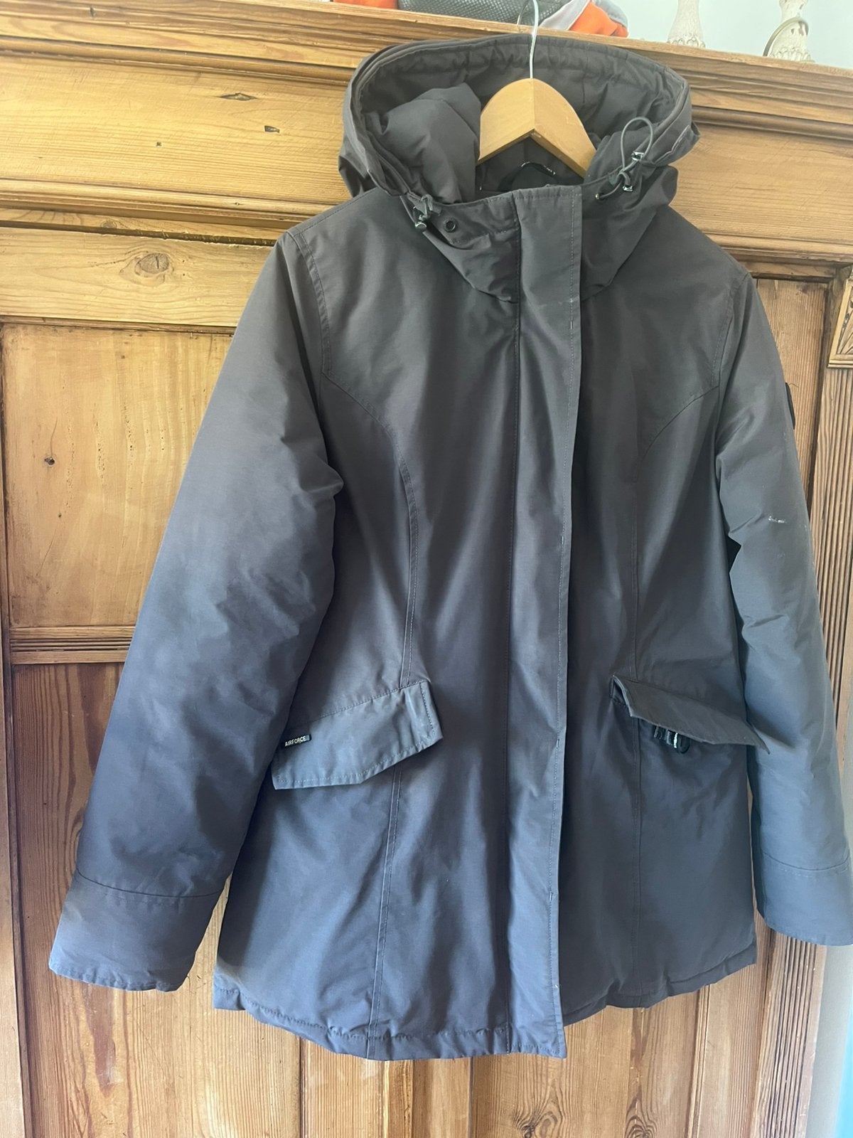 Airforce winterjas, Ophalen, Gedragen, Grijs