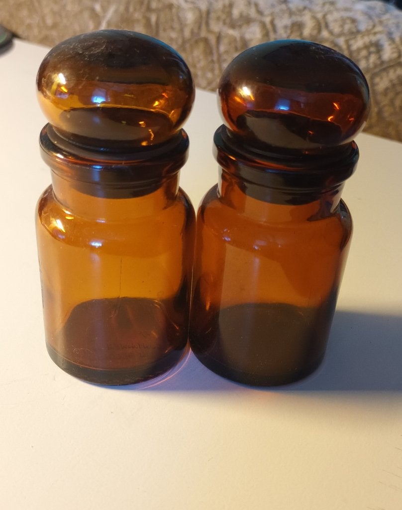 Apothekers potjes 2x VINTAGE, Ophalen of Verzenden