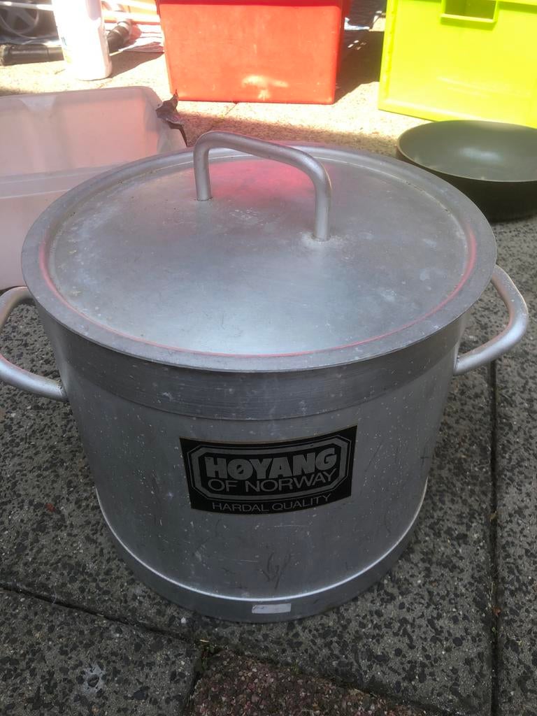 Grote aluminium pan - Høyvang of Norway, Huis en Inrichting, Keuken | Potten en Pannen, Ophalen of Verzenden, Gebruikt, Aluminium
