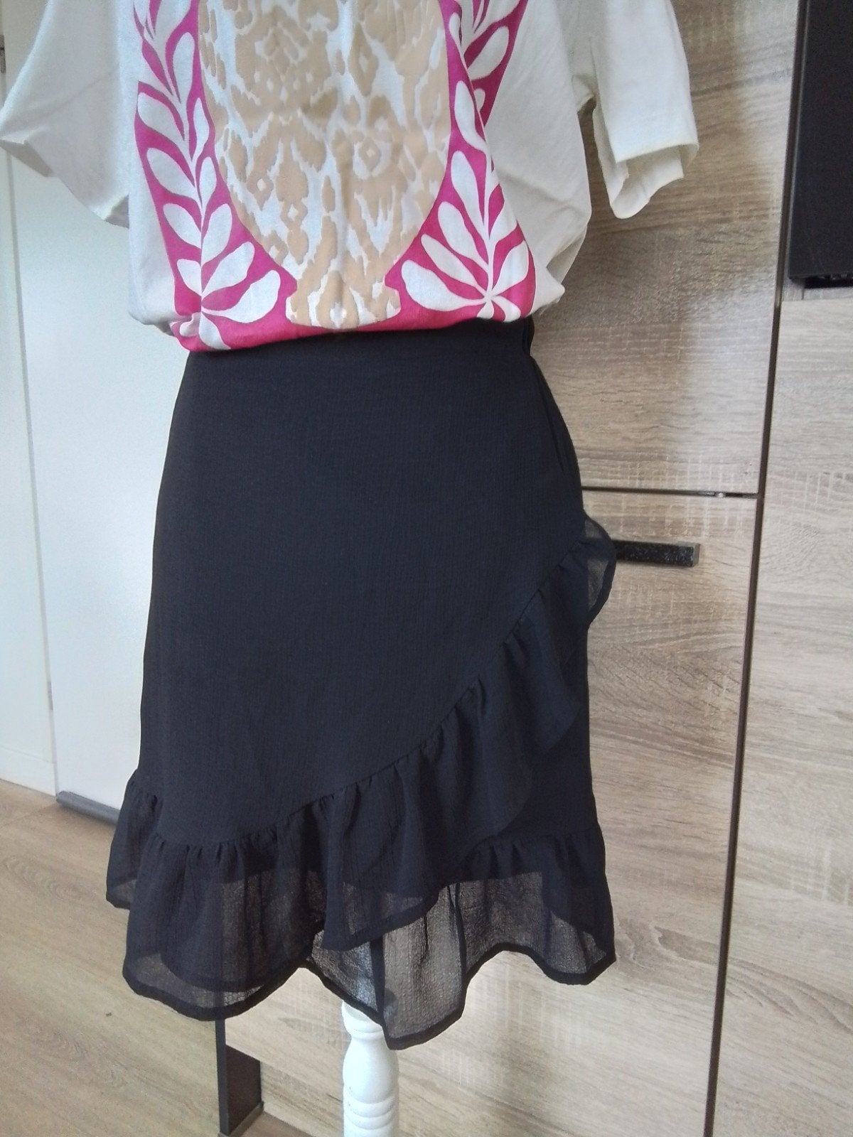 Zwart rokje mt S, Kleding | Dames, Rokken, Zwart, Ophalen of Verzenden, Zo goed als nieuw, Maat 36 (S)