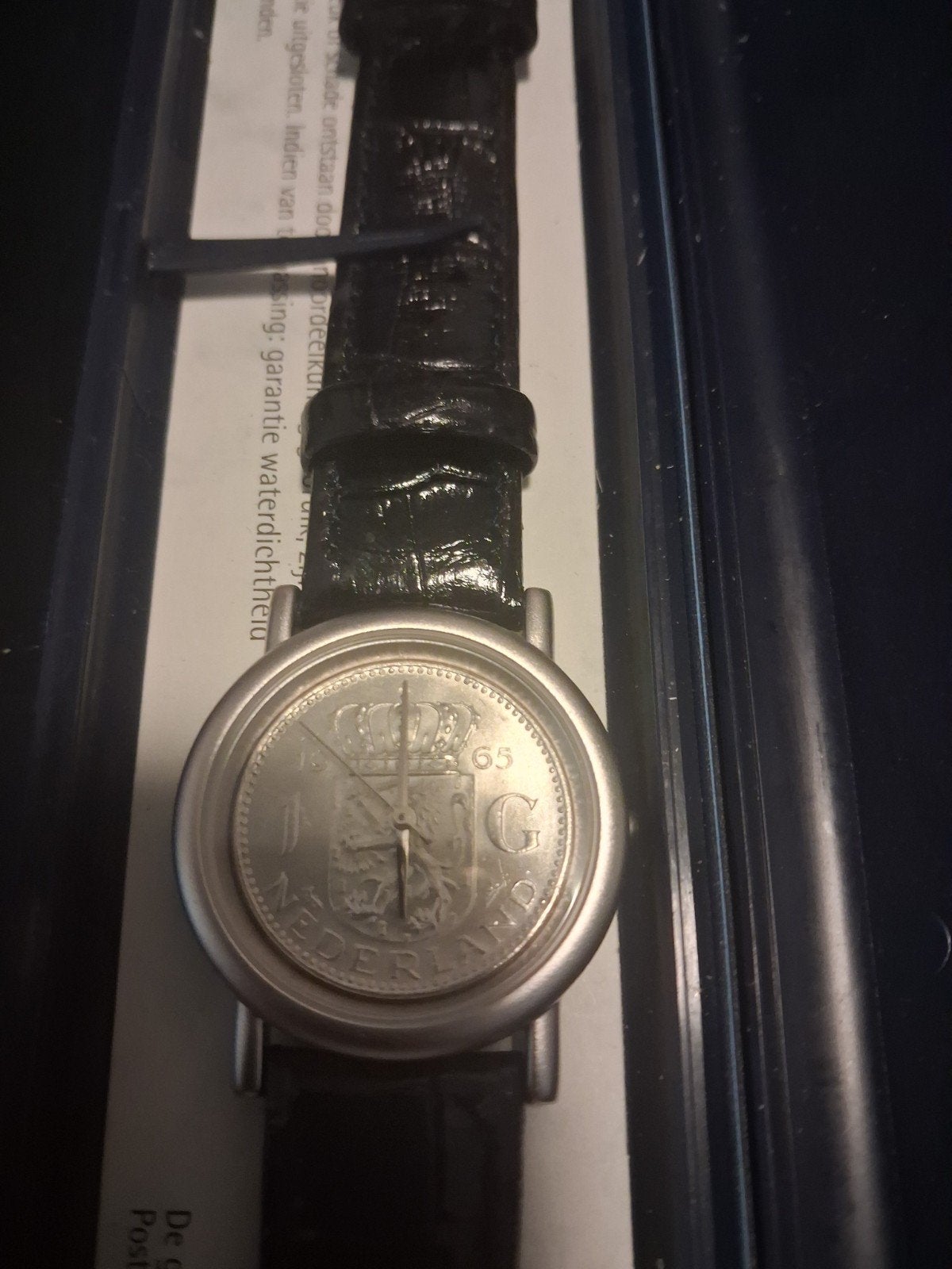 Money Watch met Nederlandse gulden wijzerplaat, Ophalen of Verzenden, Zilver