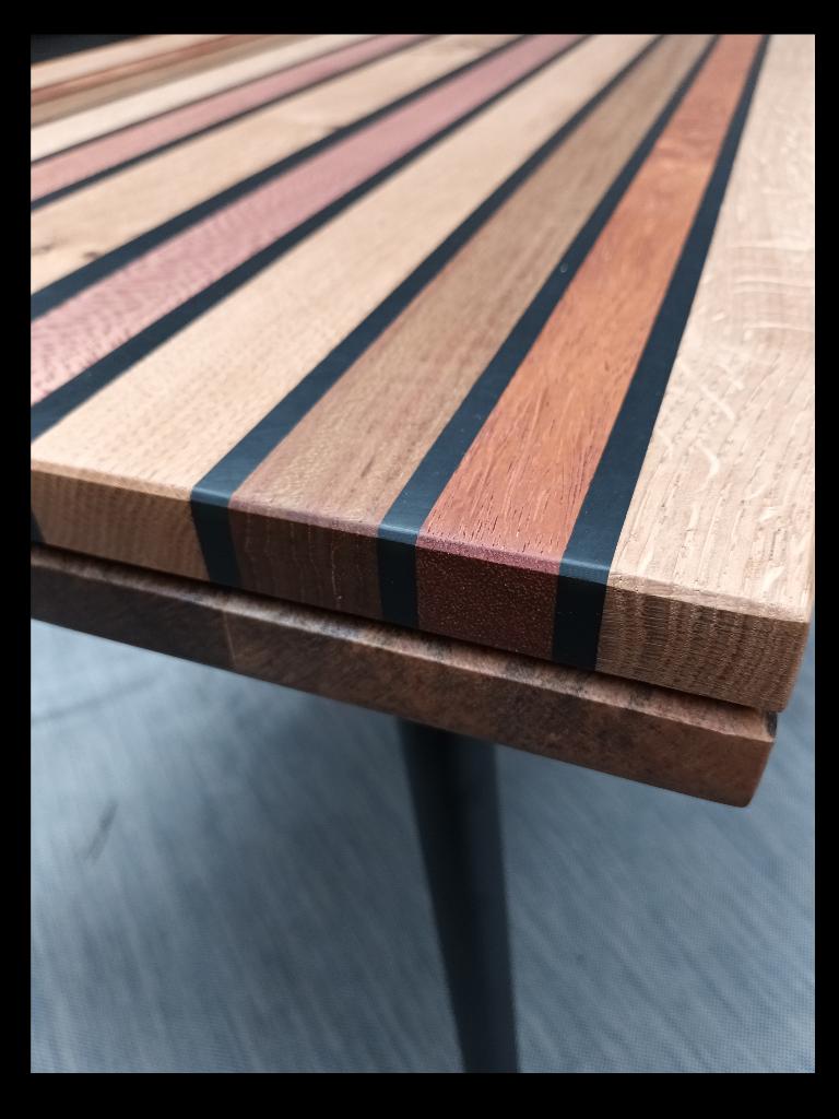salontafels/ bijzettafels / hout / epoxy / eiken / tafel, Ophalen, Uniek, 50 tot 100 cm, 50 tot 100 cm
