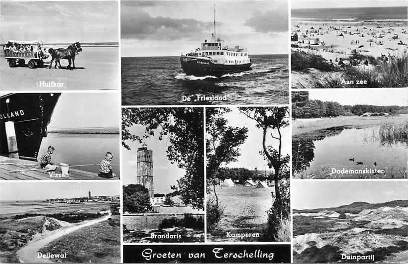 377-269-015 Terschelling  Multiview, Verzamelen, Verzenden, Voor 1920, Friesland