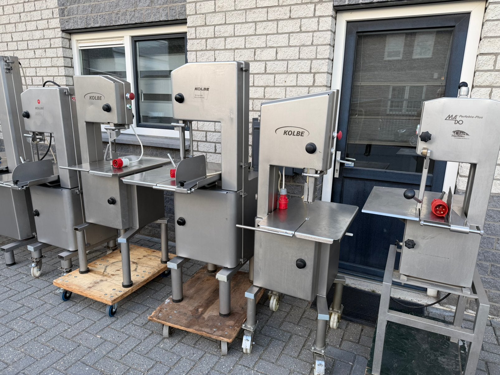 Slagerij gehaktmolen mengmachine stopbus lintzaag cutter, Ophalen, Zo goed als nieuw