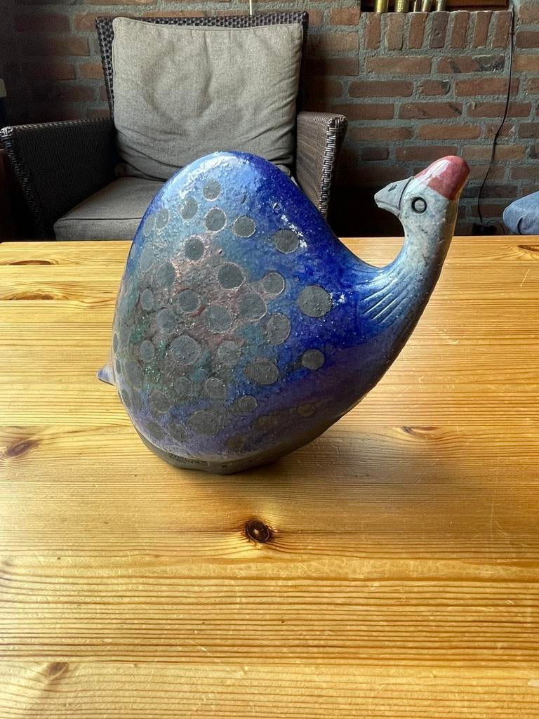 Keramische beeldje Parelhoen, Ophalen of Verzenden