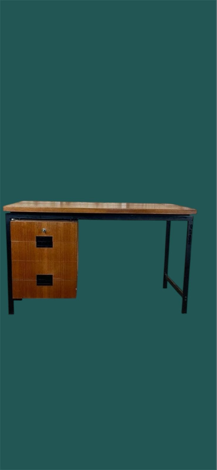 Vintage Pastoe Bureau met Lades - Jaren '60 Design, Ophalen, Gebruikt, 120 cm, Gijpsvintage