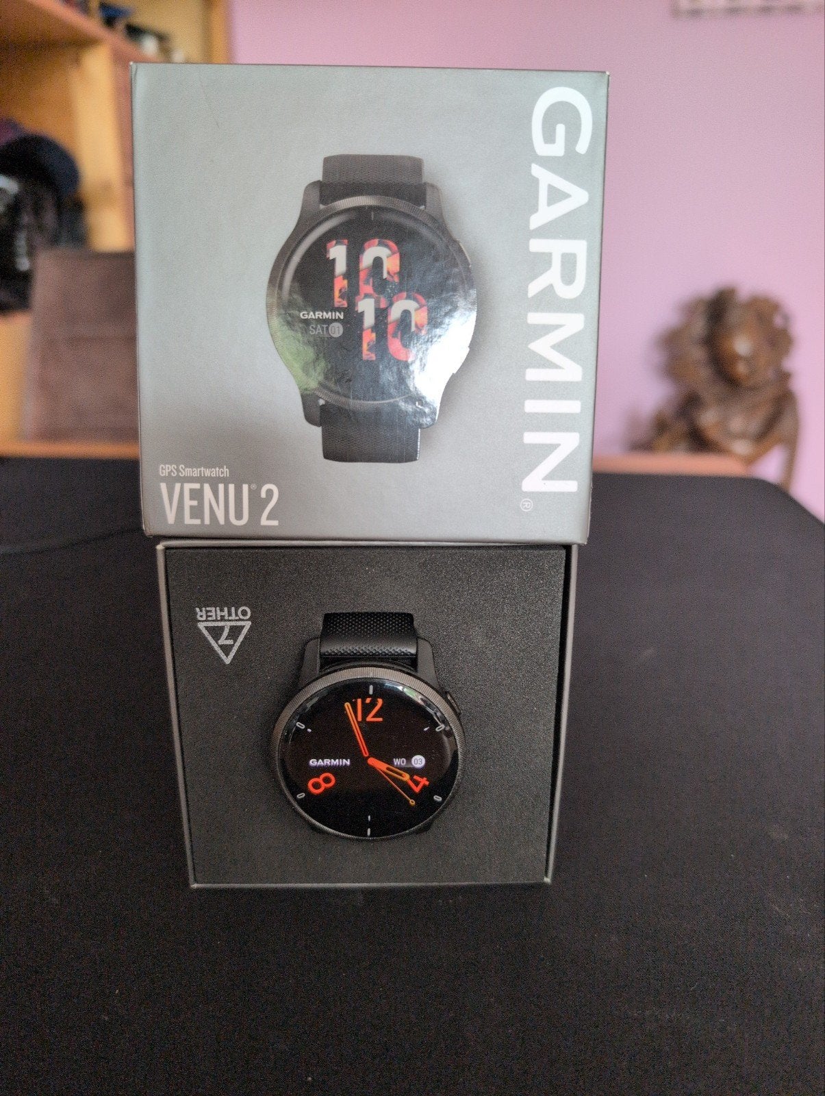 Garmin Venu 2 GPS Smartwatch - Zwart, Sieraden, Tassen en Uiterlijk, Smartwatches, Ophalen, Zwart, Garmin, GPS
