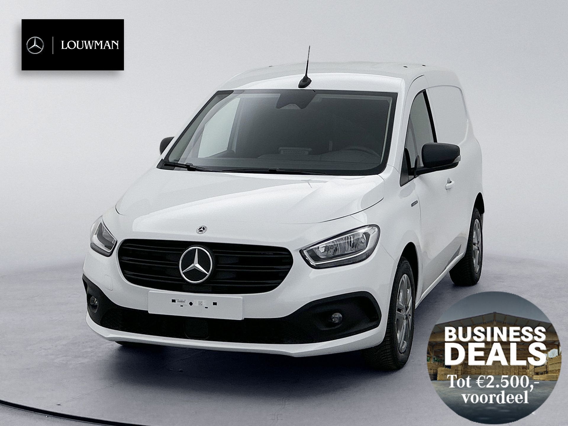 Mercedes-Benz eCitan 0,99% RENTE - 112 L1 BUSINESS SOLUTION, Automatische klimaatregeling, Wit, Mercedes-Benz, Nieuw