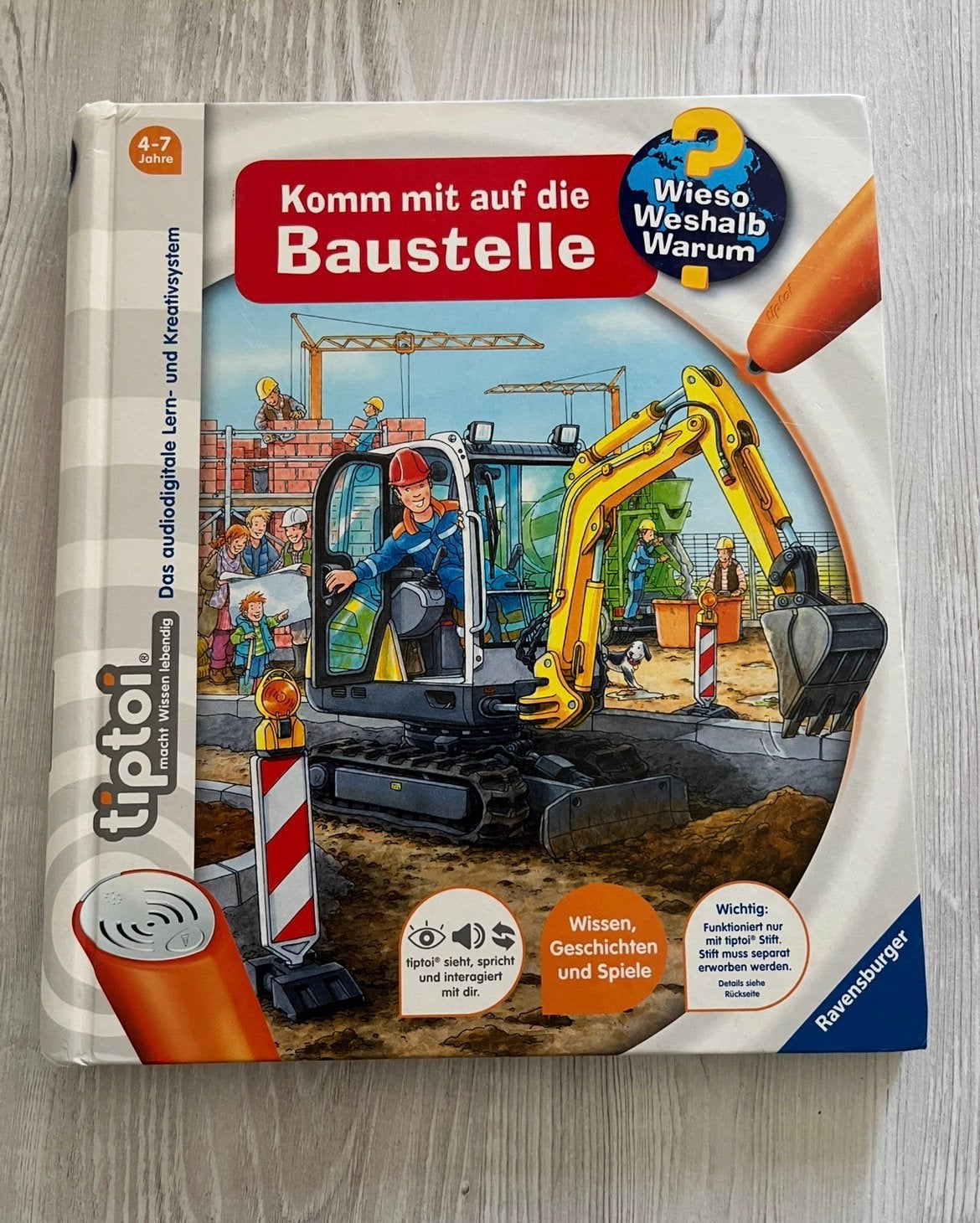 Tiptoi boek op de bouwplaats, Ophalen of Verzenden, Zo goed als nieuw