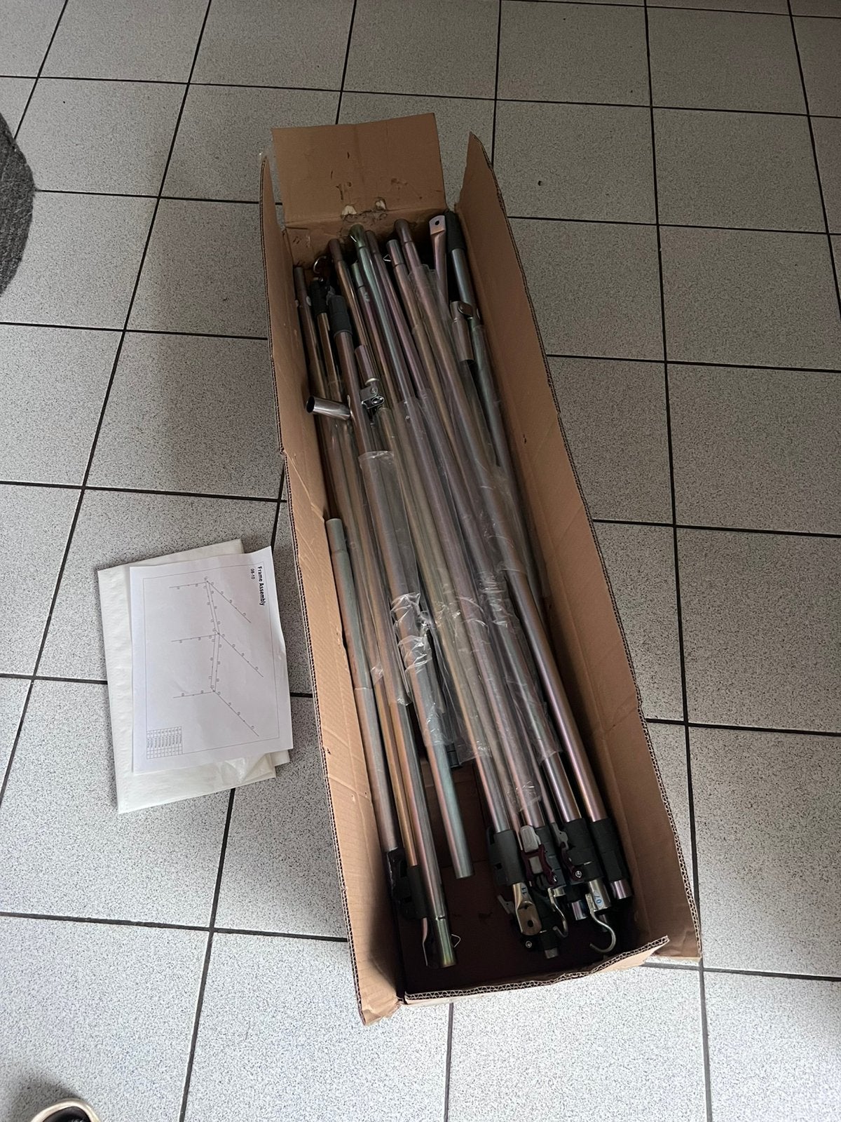 Obelink voortentframe staal 25mm maat 8-10, Caravans en Kamperen, Ophalen of Verzenden, Nieuw