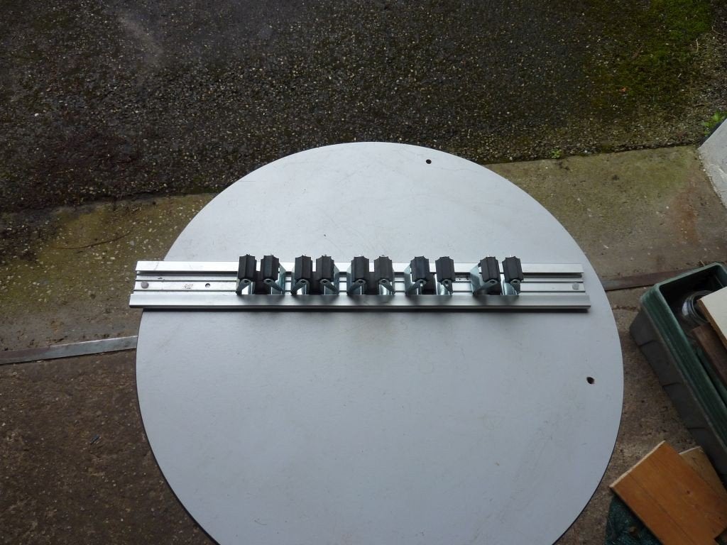 Gereedschaprail Aluminium48 cm lang, Ophalen of Verzenden, Zo goed als nieuw