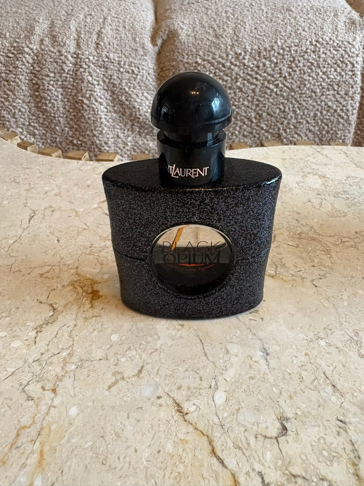 Yves Saint Laurent Black Opium parfum, Ophalen of Verzenden, Zo goed als nieuw, Parfumfles