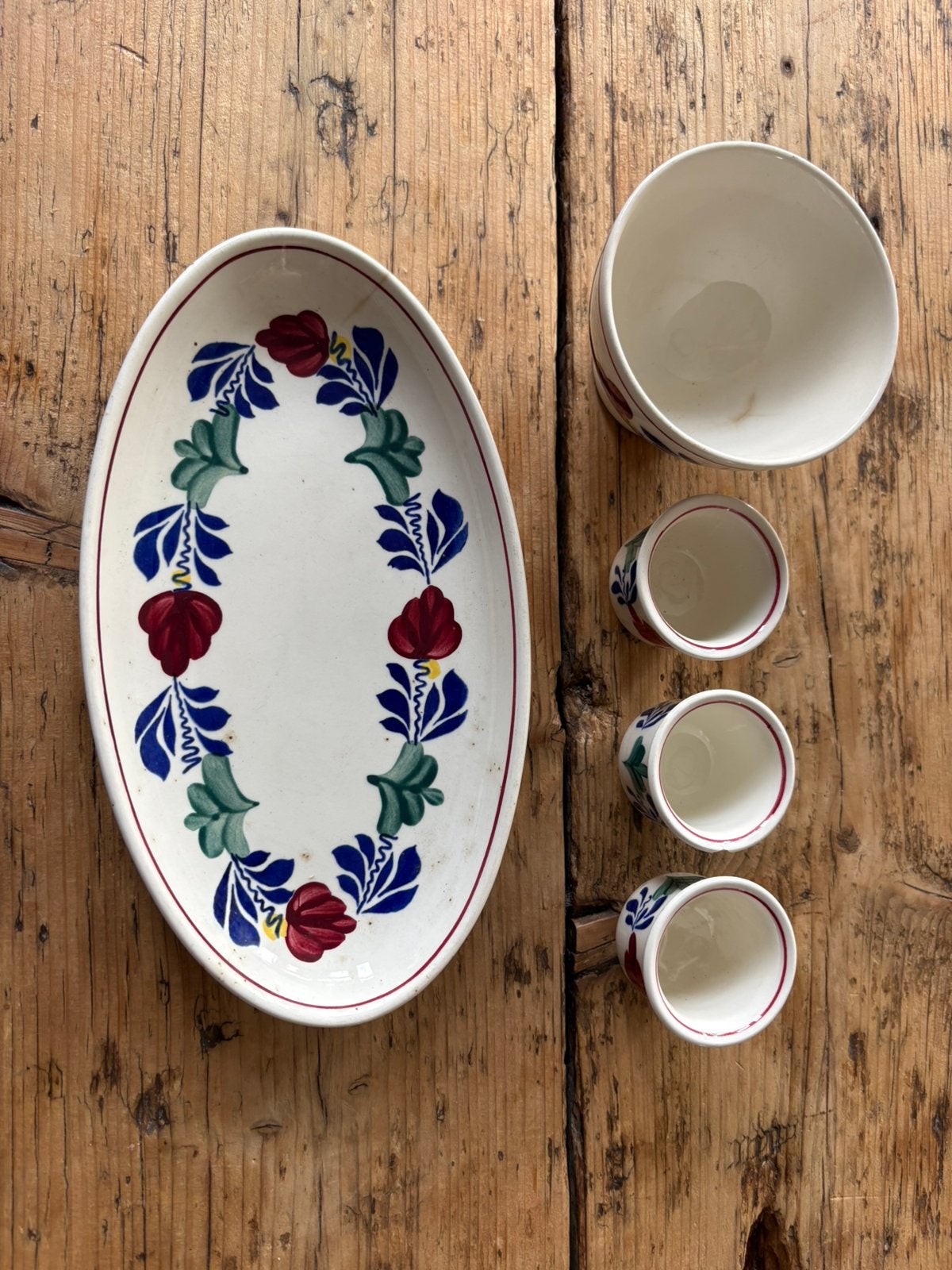 Boerenbond schaaltje kommetje eierlokjes, Huis en Inrichting, Keuken | Servies, Ophalen of Verzenden, Gebruikt, Landelijk/Boerenbont