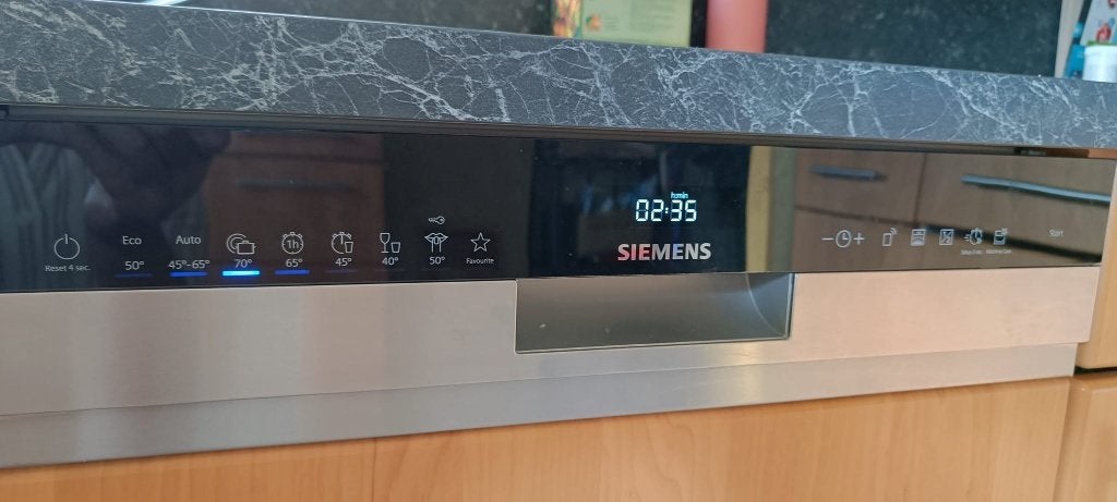 Vaatwasser Siemens SN55ES08CE/51, Ophalen, Gebruikt, Minder dan 85 cm, 60 cm of meer