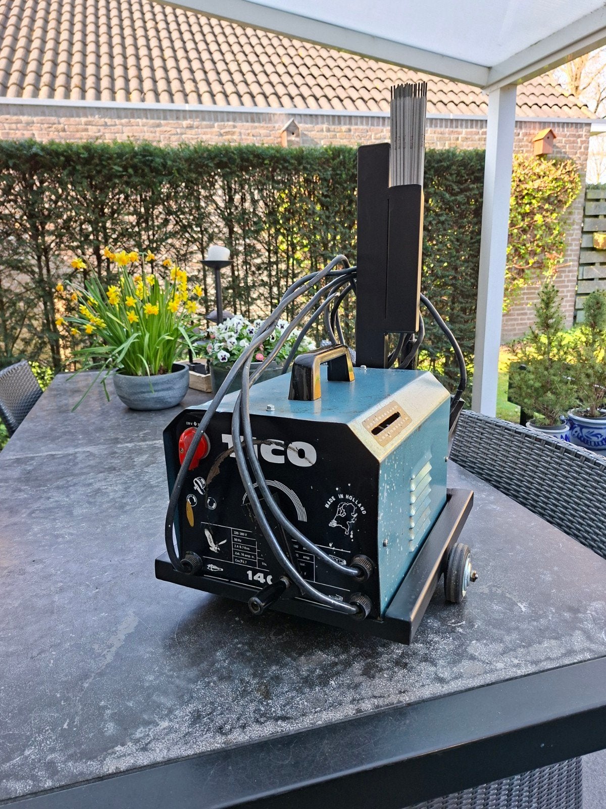 elektrisch lasapparaat 220volt Nederlands  fabrikaat, Ophalen of Verzenden, Elektroden