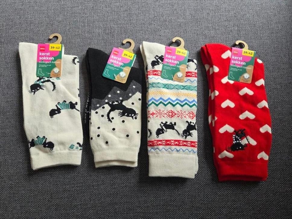 Takkie en Siepie Kerstsokken - Maat 39-42 - Nieuw, Sokken en Kniesokken, Fiep Westendorp, Nieuw, Ophalen of Verzenden