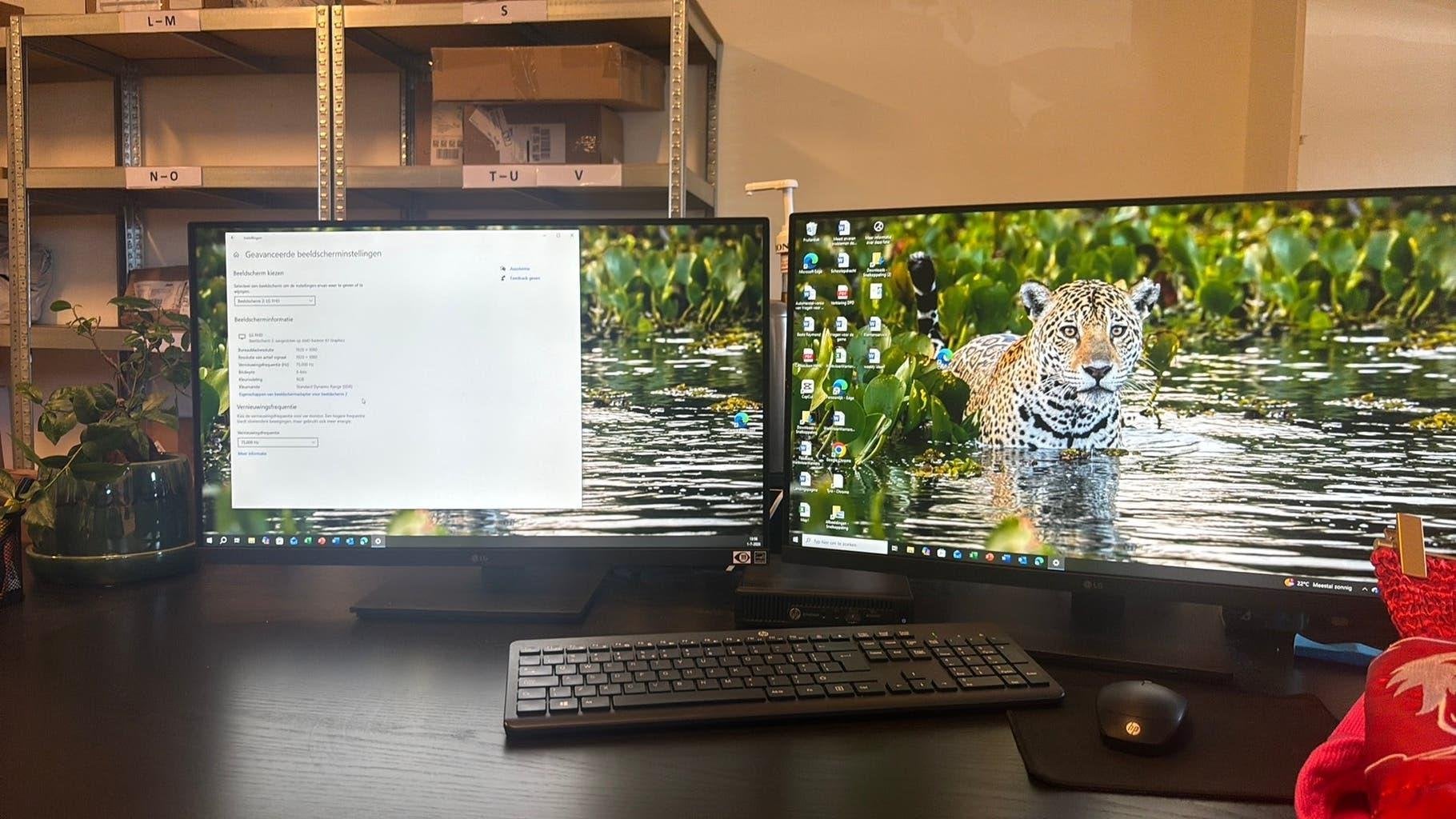 LG 27BP450Y-B Full HD monitor – 27 inch 75 Hz - 2 stuks, Computers en Software, Monitoren, Ophalen, IPS, Full HD, Zo goed als nieuw