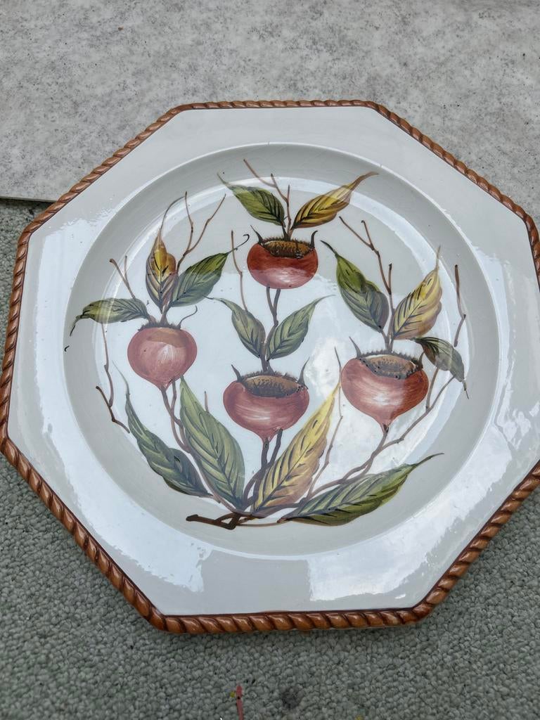 Handgemaakt Italiaans Keramiek Bord - Ancora, Antiek en Kunst, Ophalen of Verzenden
