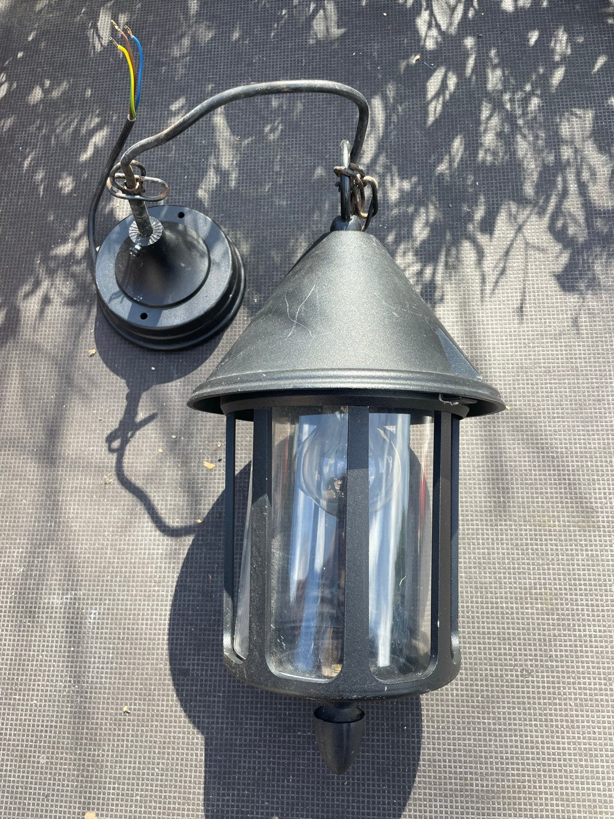 Zwarte Buiten Hanglamp - Klassieke Stijl, Ophalen, Gebruikt, Metaal, E27 (groot)