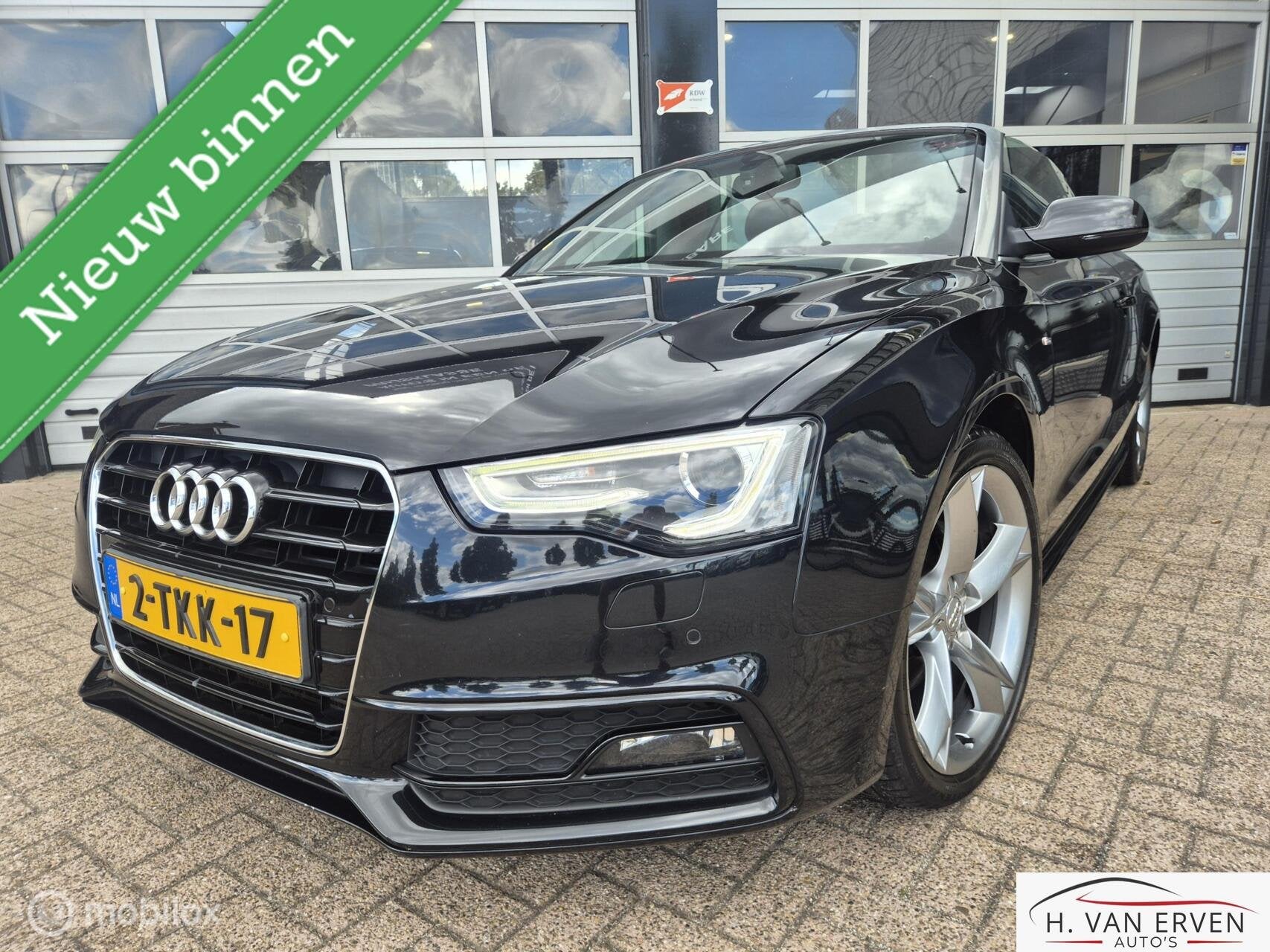 Audi A5 Cabriolet 1.8 TFSI S-LINE AUTOMAAT 19" LEDER NAVI, Auto's, Audi, Euro 5, Automatische klimaatregeling, 4 cilinders, Cabriolet