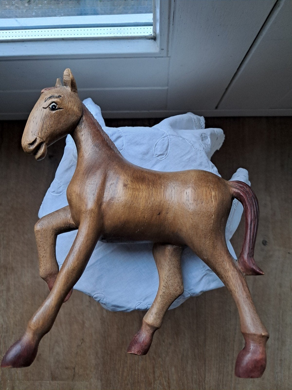 Houten paard, Ophalen of Verzenden, Zo goed als nieuw, Paard, Beeldje of Figuurtje