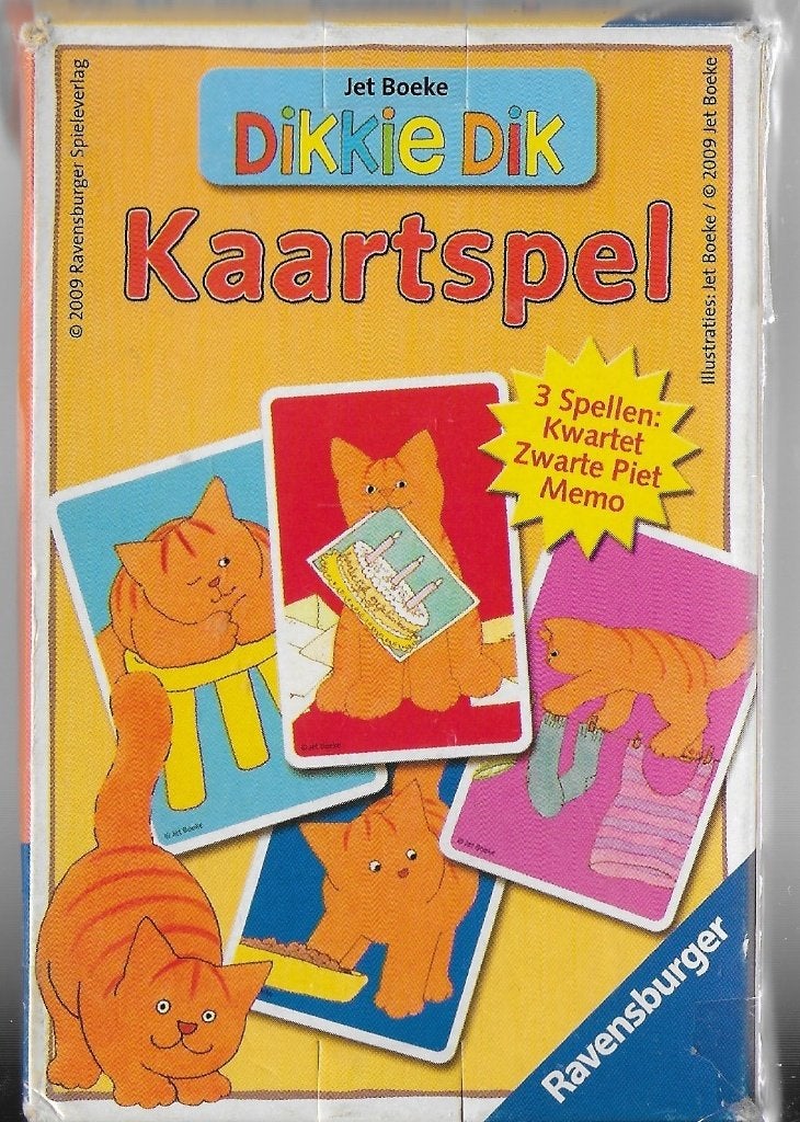 Dikkie Dik - --  kwartet / zwarte piet / memory spel, Verzamelen, Ophalen of Verzenden, Zo goed als nieuw, Kwartet(ten)