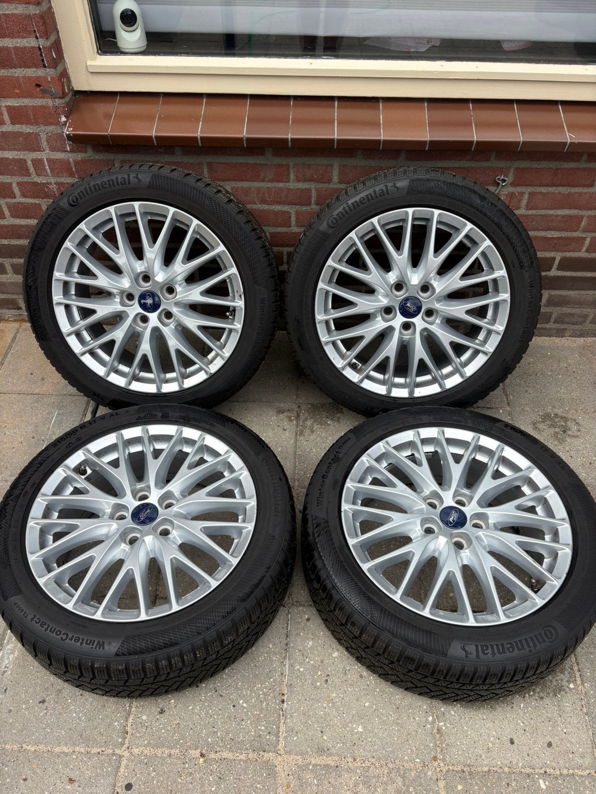 Ford focus velgen met goede banden, Auto-onderdelen, Banden en Velgen, Ophalen, Velg(en), 17 inch, Winterbanden