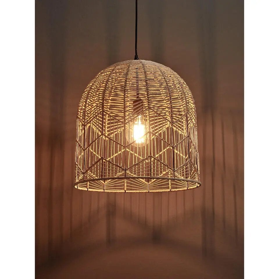 Kwantum hanglamp feronia rotan, Ophalen, Zo goed als nieuw