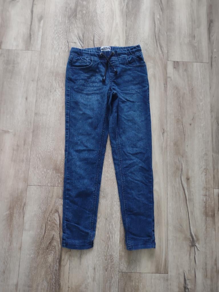 Mooie blauwe gevoerde spijkerbroek van Pocopiano, 152., Kinderen en Baby's, Kinderkleding | Maat 152, Zo goed als nieuw, Jongen
