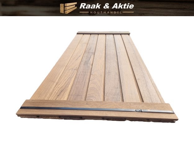 1.83 m2 Halfhouts rabat - Hardhout - nr: HP35, Ophalen, Planken, Nieuw, Hardhout