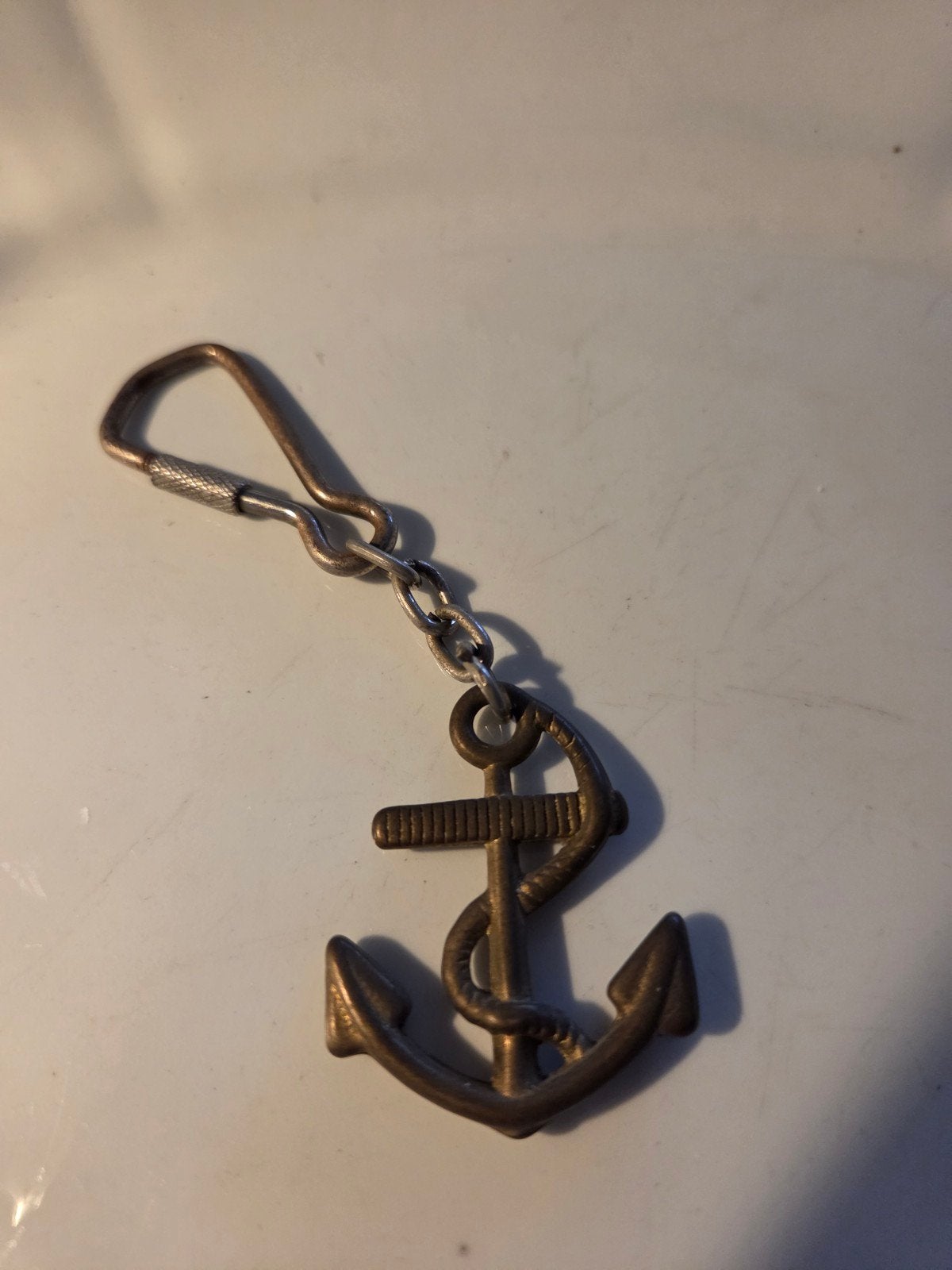 oude maritiem anker sleutelhanger, Verzenden, Gebruikt, Transport