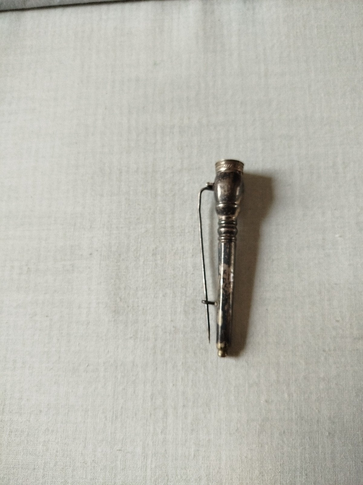 Antieke Zilveren Breipenhouder, Ophalen of Verzenden, Zilver