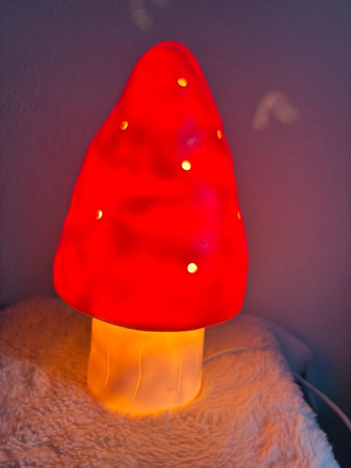 Heico Germany lamp, 30 cm hoog, rood., Rood, Ophalen of Verzenden