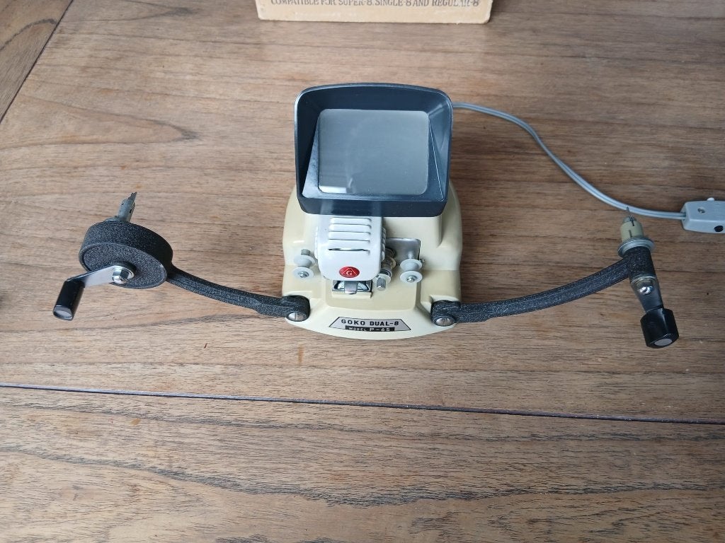 Goko 8mm film viewer/editor met werkende lamp, Verzenden, 1960 tot 1980, Projector