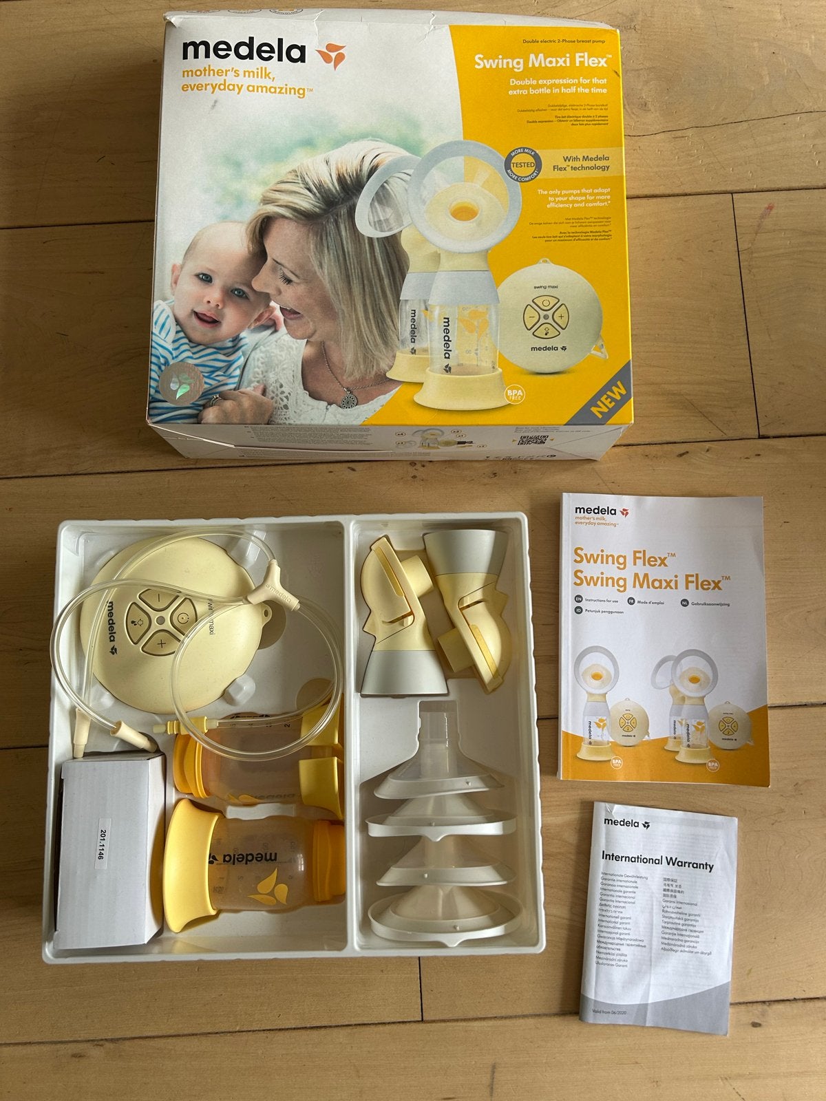 Medela Swing Maxi Flex dubbele elektrische borstkolf, Gebruikt, Dubbelzijdig, Medela, Borstkolf