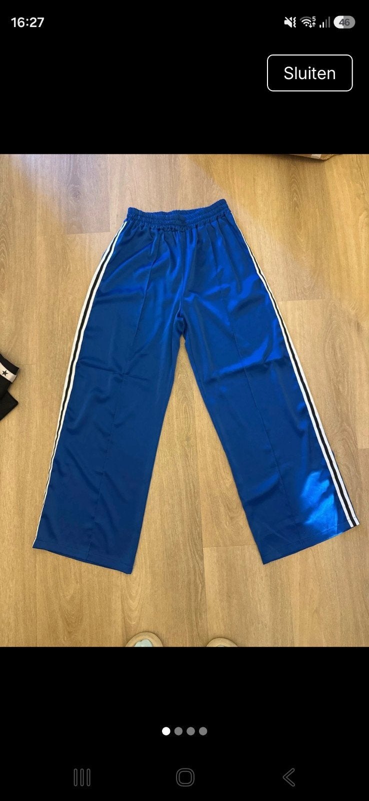 Most Wanted Dunne Stof Broek Blauw met Witte Strepen, Blauw, Maat 42/44 (L), Ophalen of Verzenden, Zo goed als nieuw