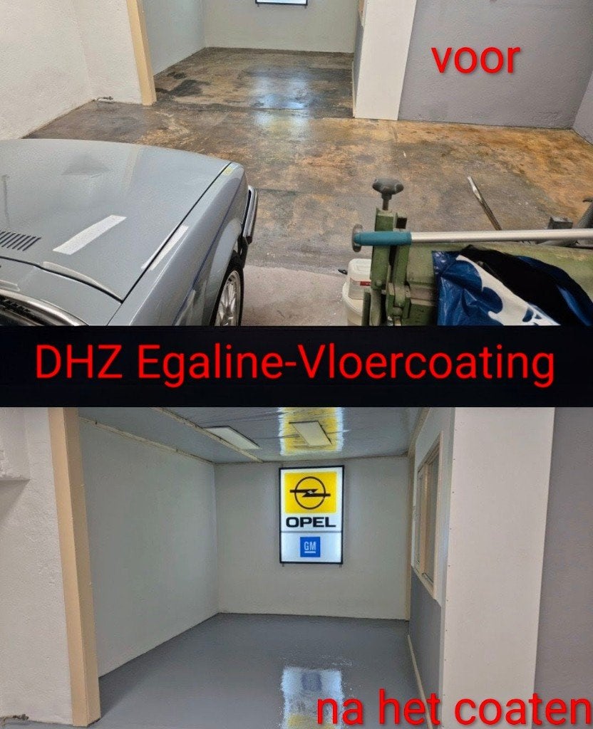2k Epoxy Garagevloer coating Showroom Betoncoating Verf, Doe-het-zelf en Verbouw, 7671DA, 5 tot 10 liter, Nieuw, Ophalen of Verzenden