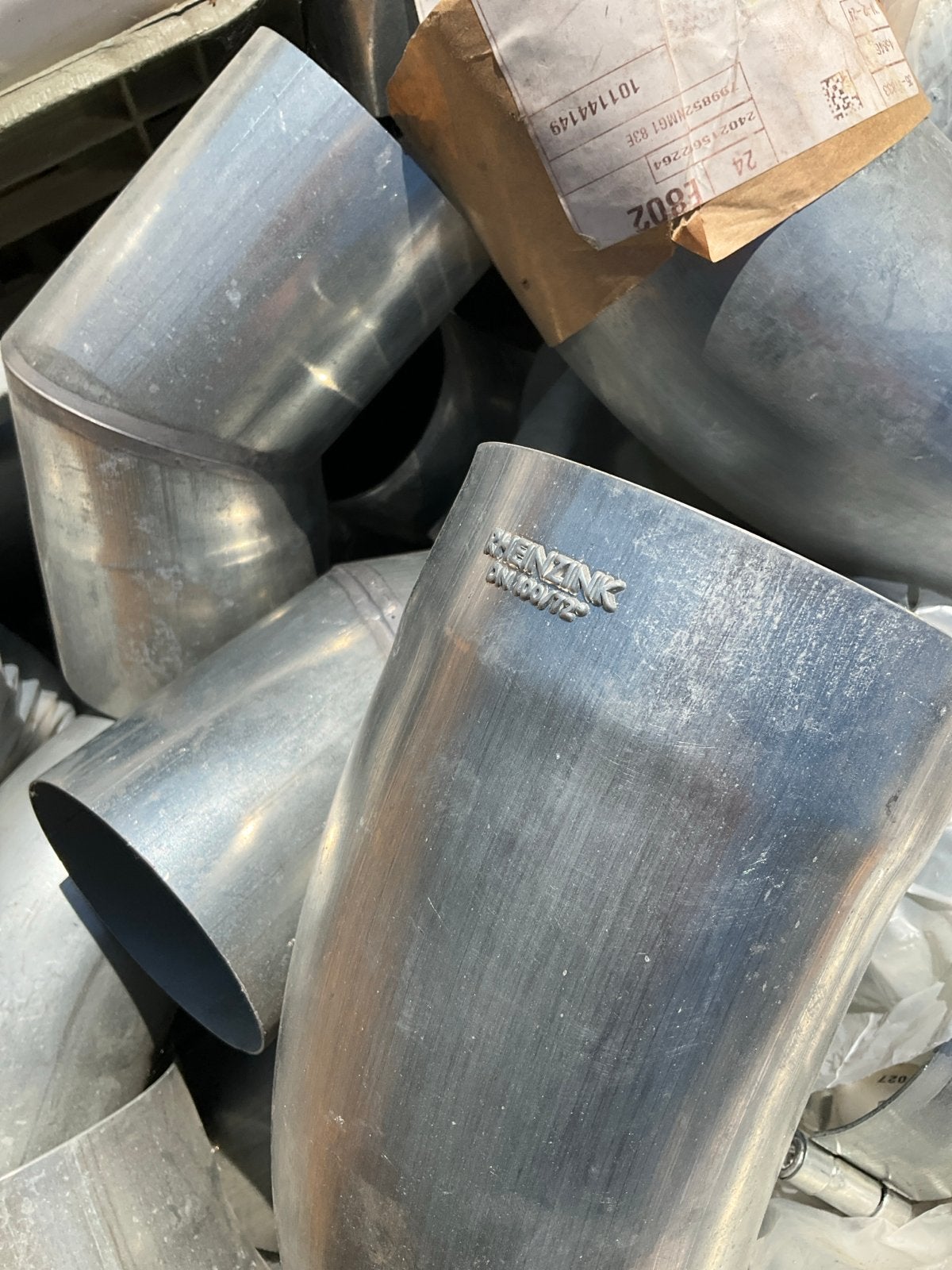 Diverse afvoerbuizen en bochten, aluminium en PVC, Ophalen, Afvoer, Gebruikt, -