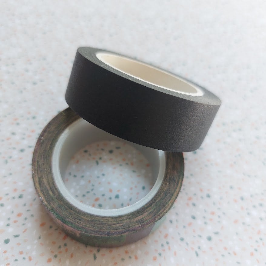 1 rol washi Tape - Zwart bullet journaling, Ophalen of Verzenden, Nieuw, Versiering of Embellishment, Overige merken