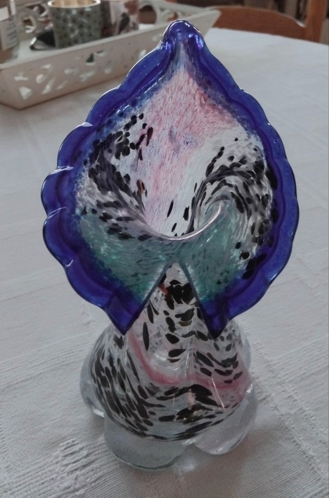 Prachtige Murano Glas Vaas - Uniek Design, Ophalen of Verzenden
