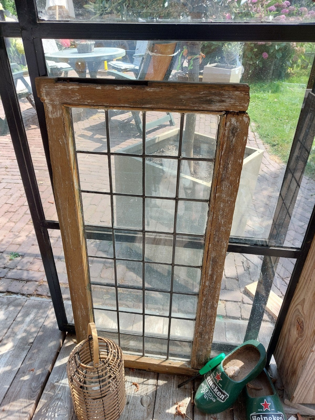 glas in lood ramen, Ophalen, Gevelraam of Ruit, Gebruikt, Minder dan 80 cm